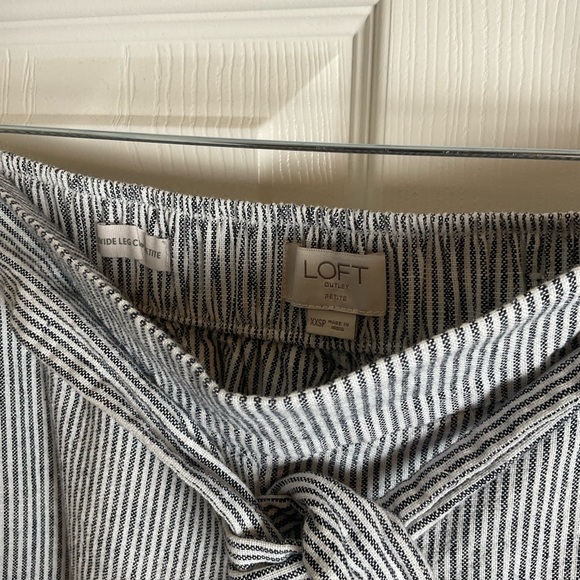 LOFT wide leg crop petite Pants size xxsp - Picture 4 of 10